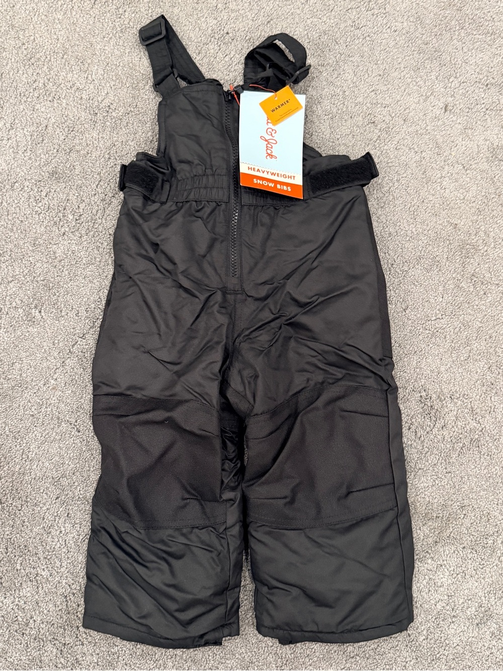 Cat & Jack Kids Black Snow Bib (18 months)